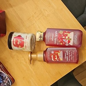Winter candy apple bundle from bath and body brand new